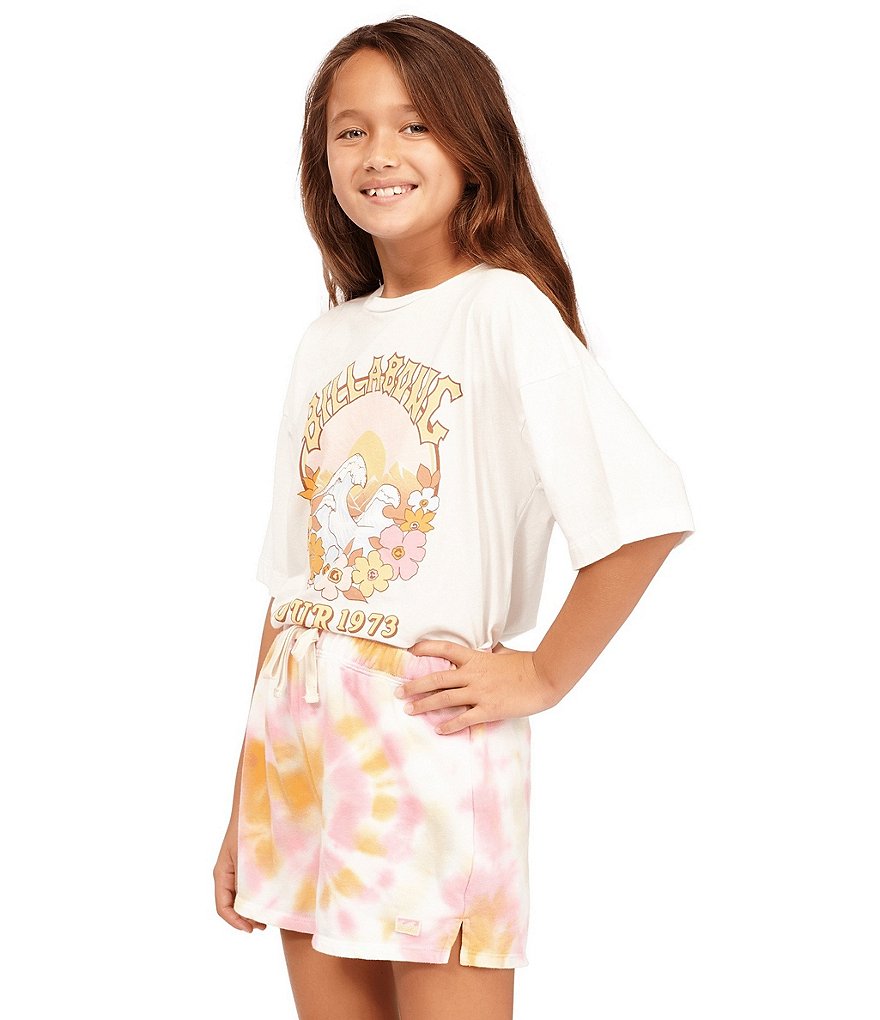 Billabong Little/Girls Girls 4-14 Dreamy Colors Tie-Dye Shorts
