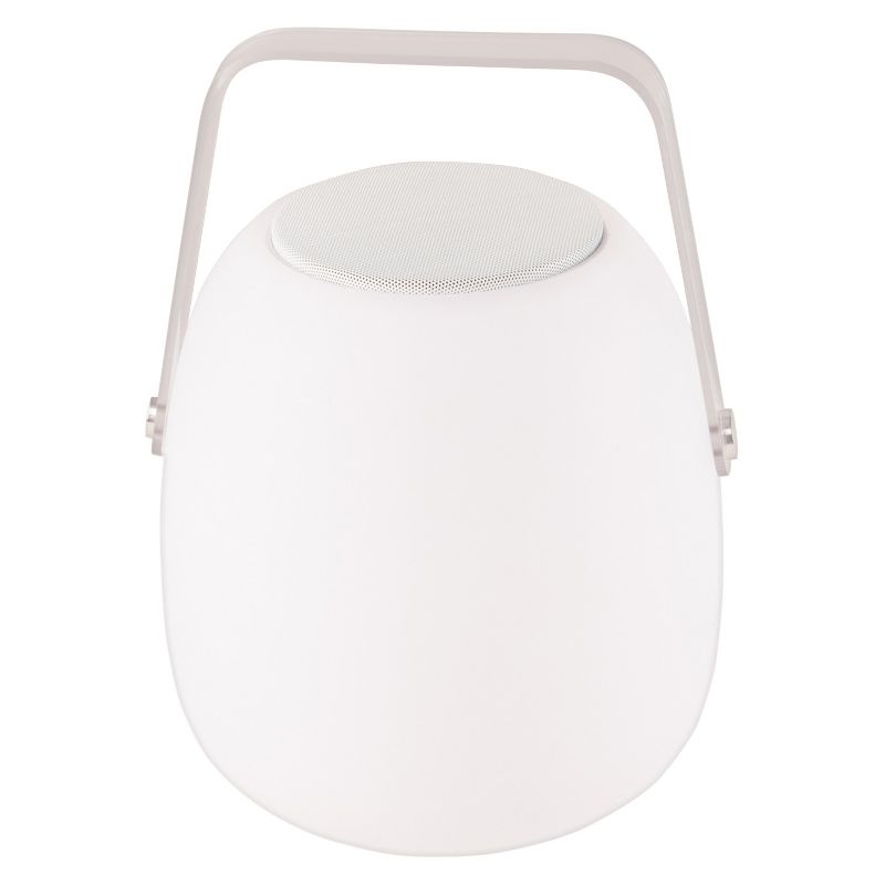 Allsop Glow 11.8" Opal Outdoor Speaker Lantern - White - Mooni