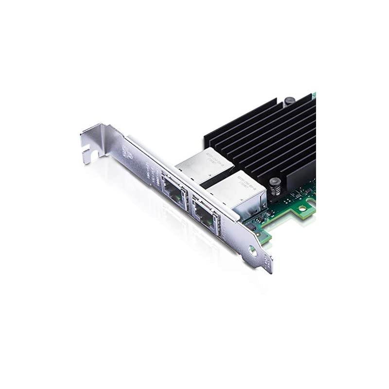 PCI-E Network Interface Card (NIC), Compare to Intel X550-T2, Dual RJ45 Ports, PCI Express 3.0 X4, Server LAN Adapter NIC for Windows/Linux/Freebsd/VMware