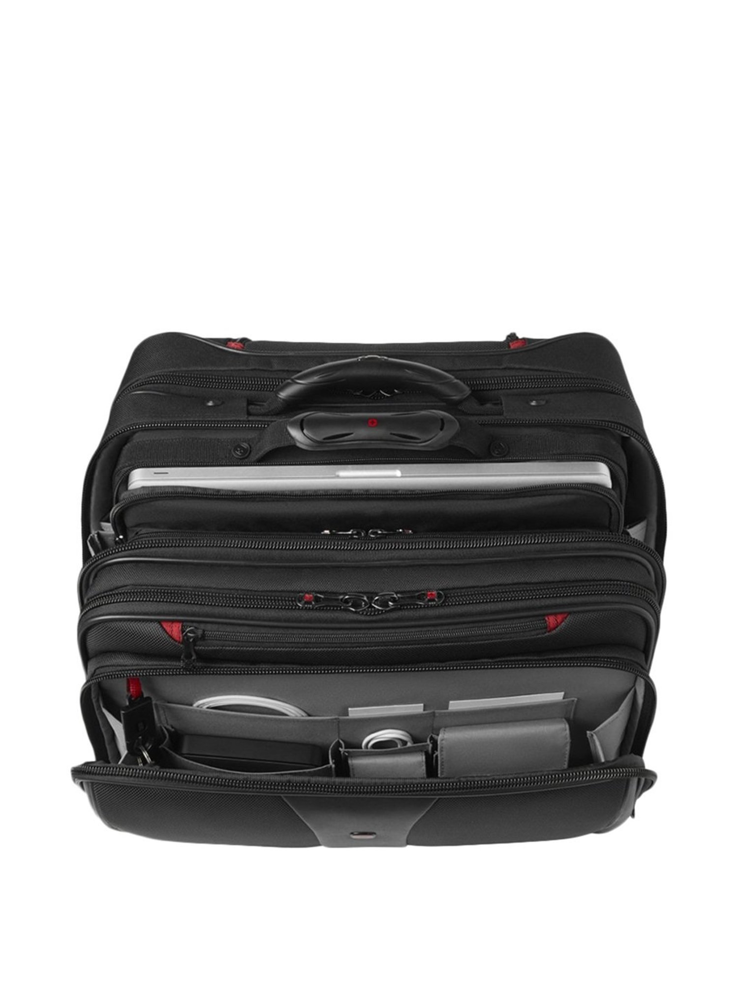Wenger Patriot Black 2 Wheels Medium Soft Cabin Trolley - 43 cm