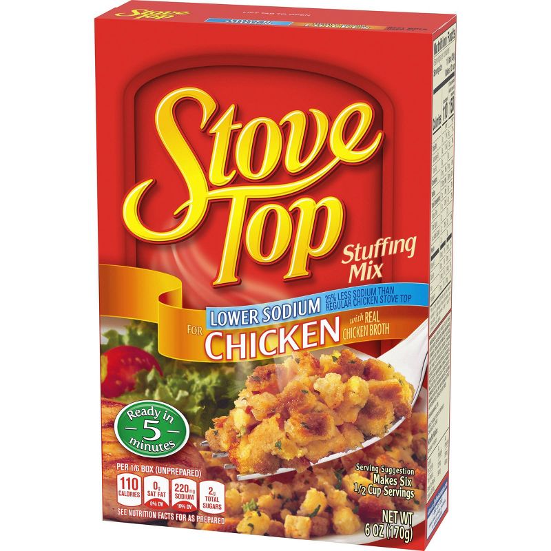 Stove Top Lower Sodium Stuffing Mix for Chicken 6oz