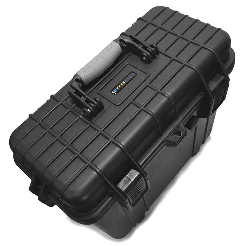 Wireless Microphone Hard Case &ndash; 8 Slot Mic Case Fits Sennheiser, Shure Mic, Audio-Technica Microphones and More Wireless Mic System Transmitter Receiver Microphones