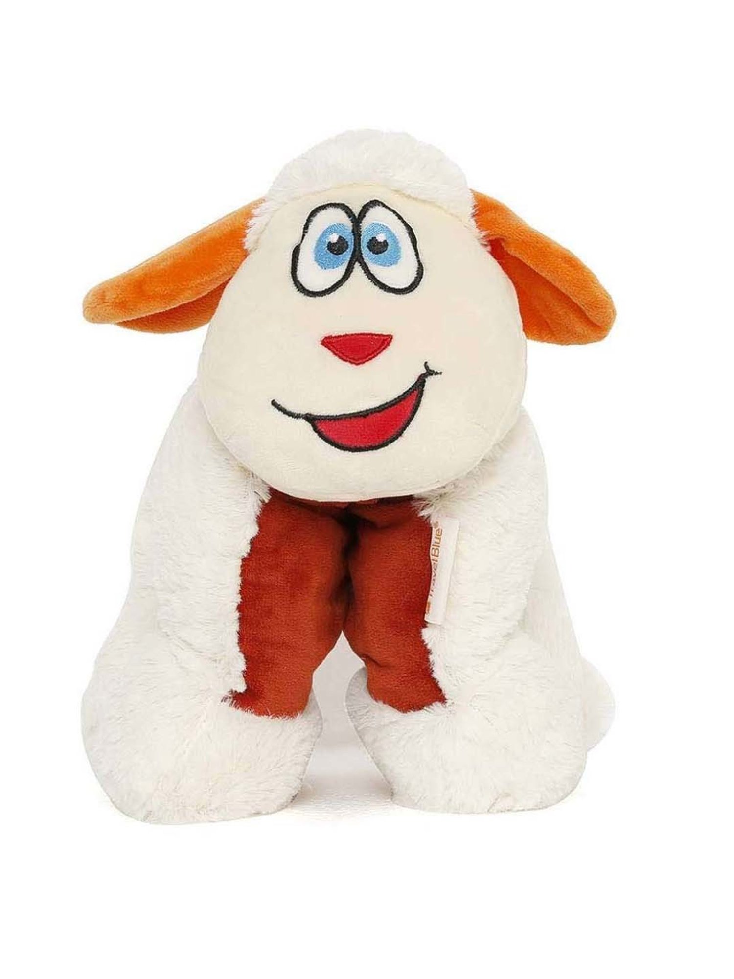 Travel Blue Cream Sheep Pillow for Kids