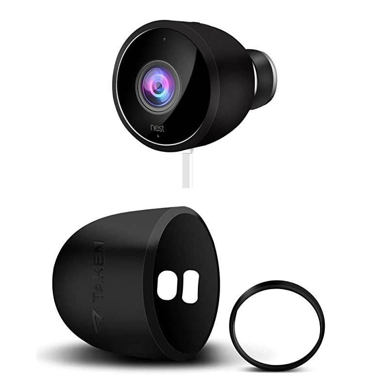 Nest Cam Outdoor Silicone Skin  Camouflage Protective Case Cover for Nest Cam Outdoor Security Camera Accessories 1 Pack Camouflage