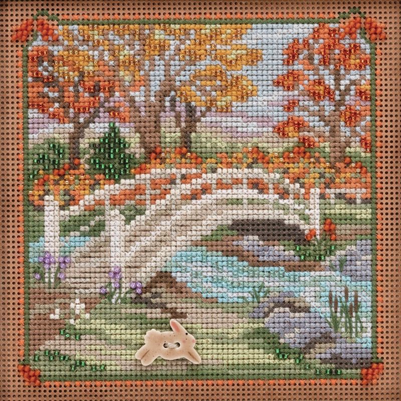 Mill Hill Buttons & Beads Counted Cross Stitch Kit 5"X5"-Foot Bridge (14 Count)