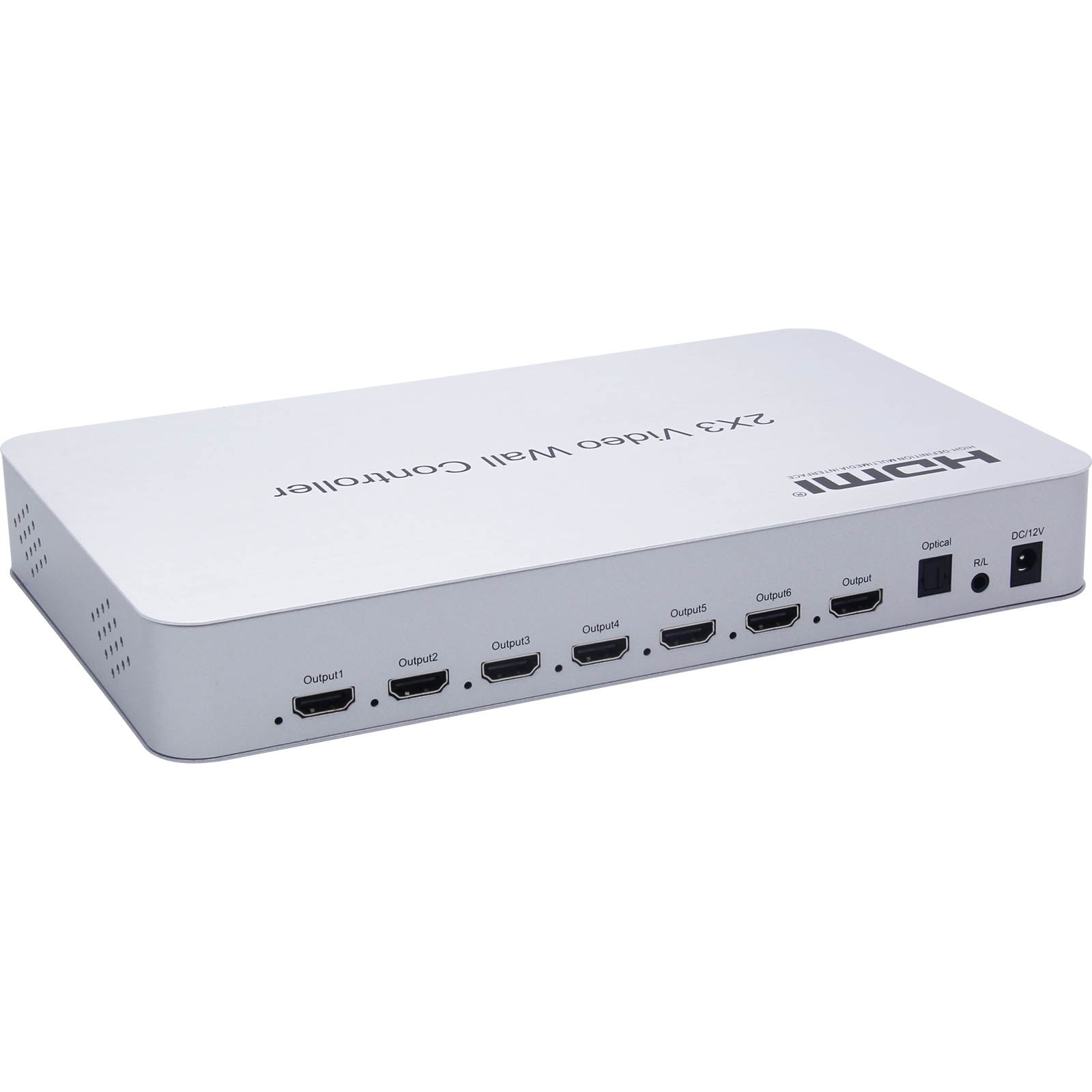Video Wall Controller 2x3 4K 3840x2160@30Hz Processor HDMI 1.4 HDCP 1.4 Support 1x2,2x1,2x2,2x3 with 1 HDMI Input 6 HDMI Output