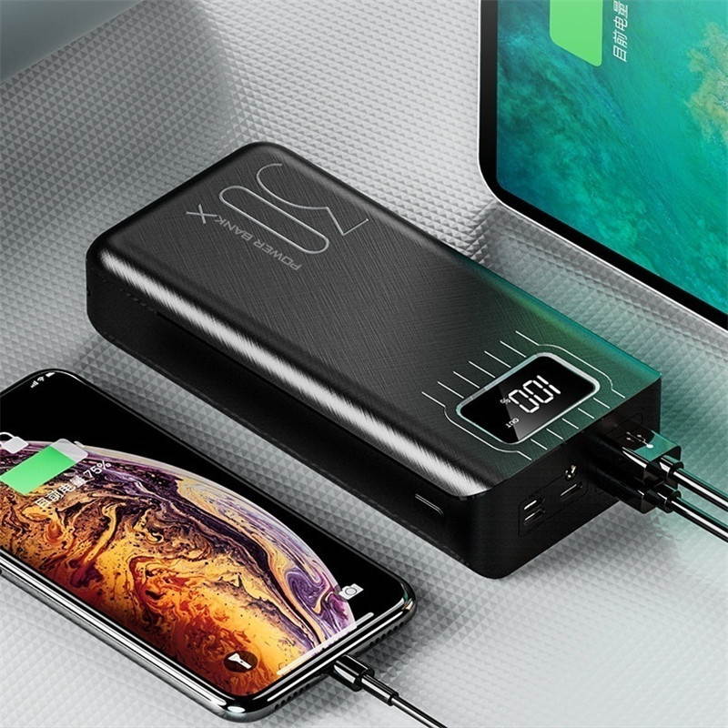 900000mah Real Capacity Power Bank External Portable Charger Fast Charging PowerBank Dual USB LED Display External Battery for Iphone Xiaomi
