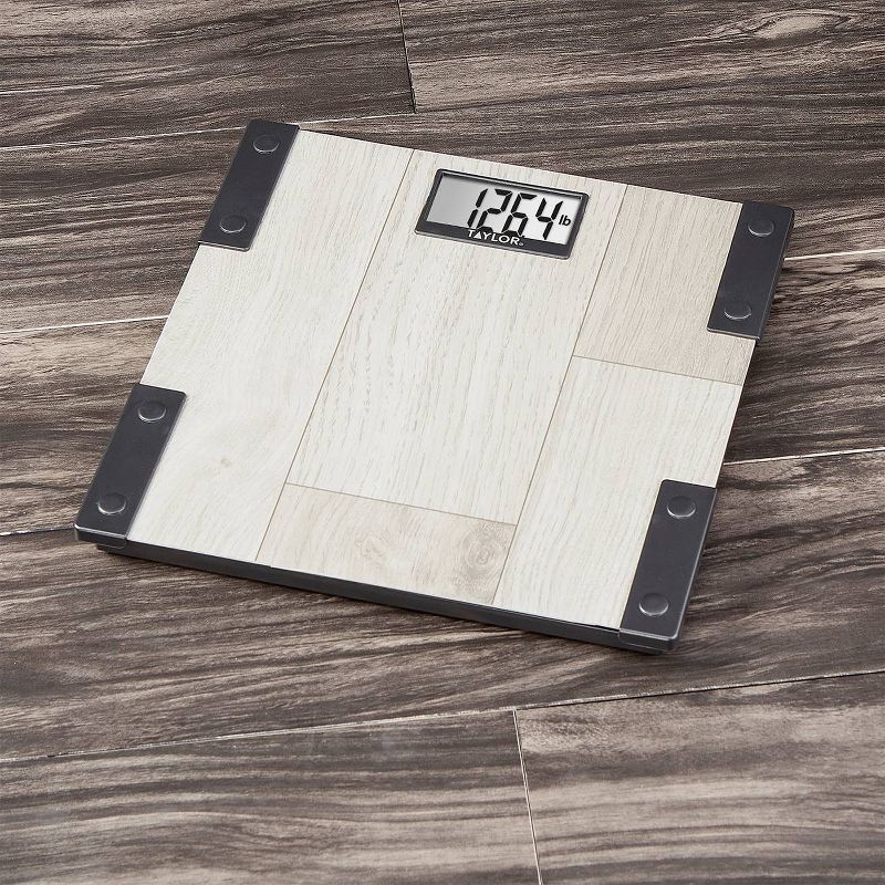 Digital Scale with Modern Farmhouse Design Natural - Taylor