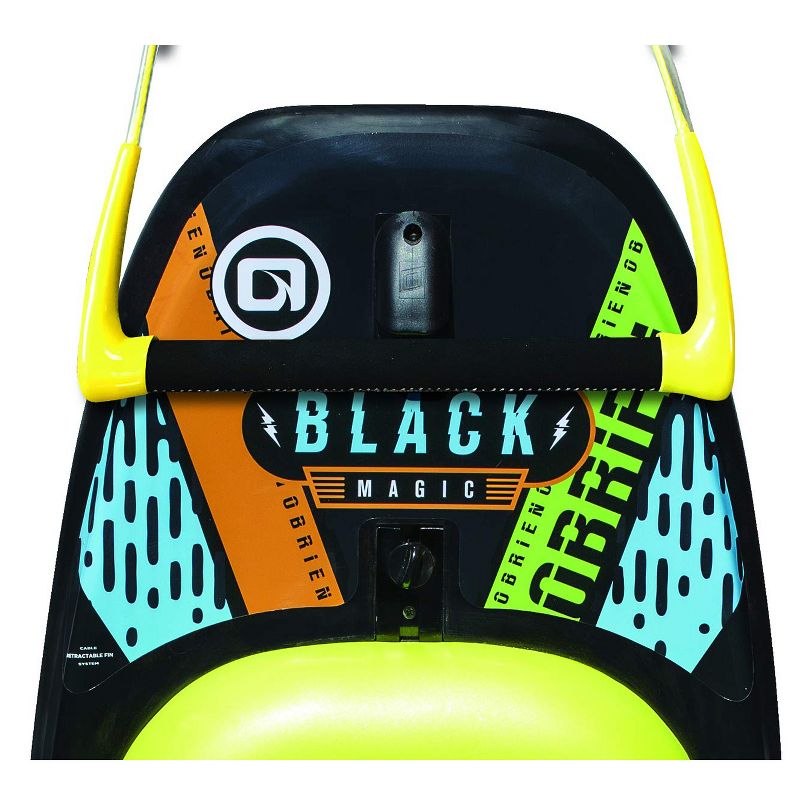 O'Brien Watersports Unisex 51.5-Inch Black Magic Water Kneeboard with Padded Adjustable Strap for Adults and Children