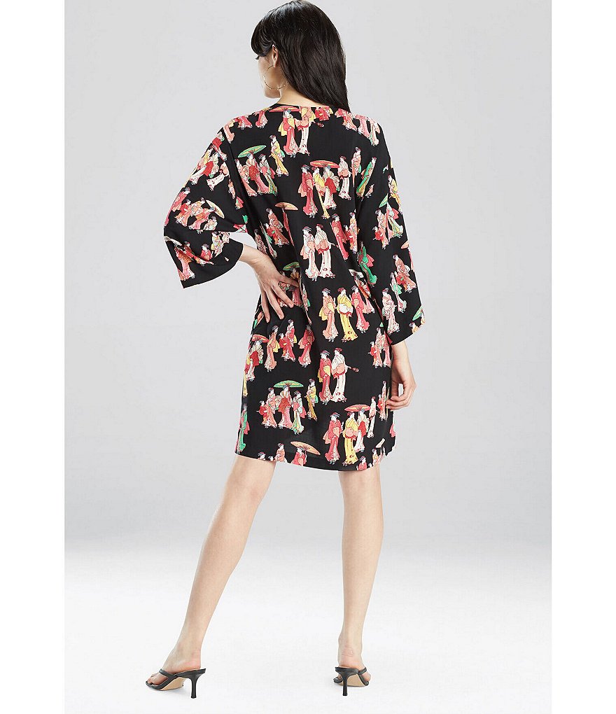 Sleep Sense Wallpaper Printed Short Sleeve Jersey Knit Sleepshirt