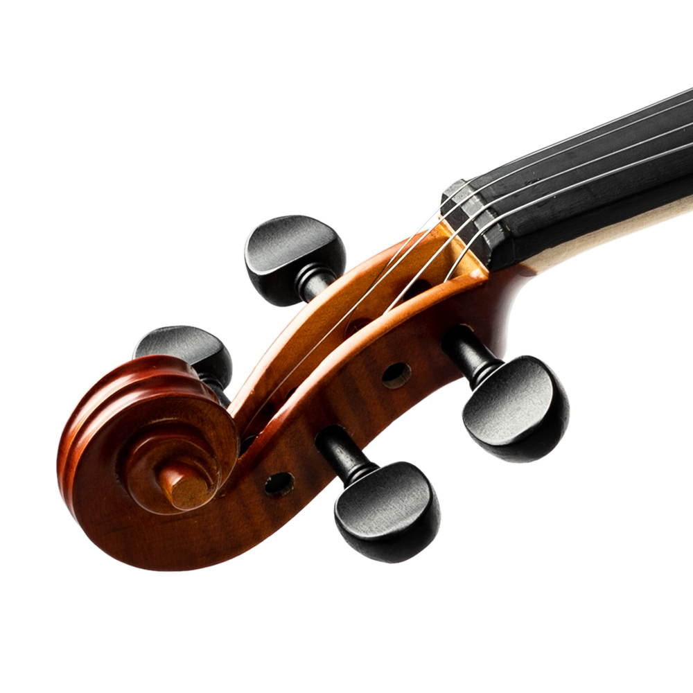 Glarry GV300 4/4 Maple Matte Natural Violin Tiger Pattern+ Case Bow Rosin Tuner