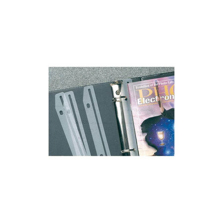 Baumgartens Catalog/Magazine Organizer Strips 3 Ring 11-5/8"L 12/PK CL JT9000
