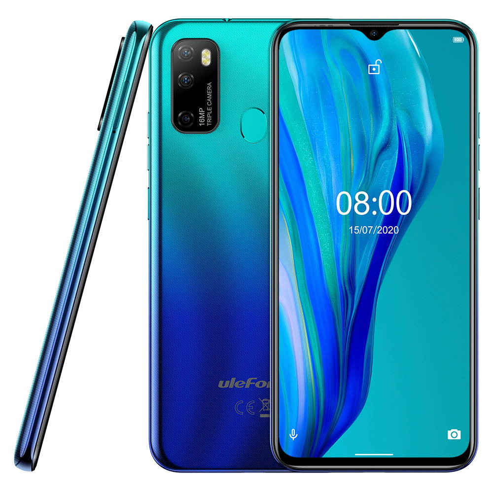 Ulefone Note 9P 4G Unlocked Cell Phones, 6.52" HD+ Waterdrop Screen,16MP Triple Rear Camera, Android 10 Octa-Core 4GB + 64GB,4500mAh Big Battery, Face Unlock Finger Reader Unlocked Smartphones