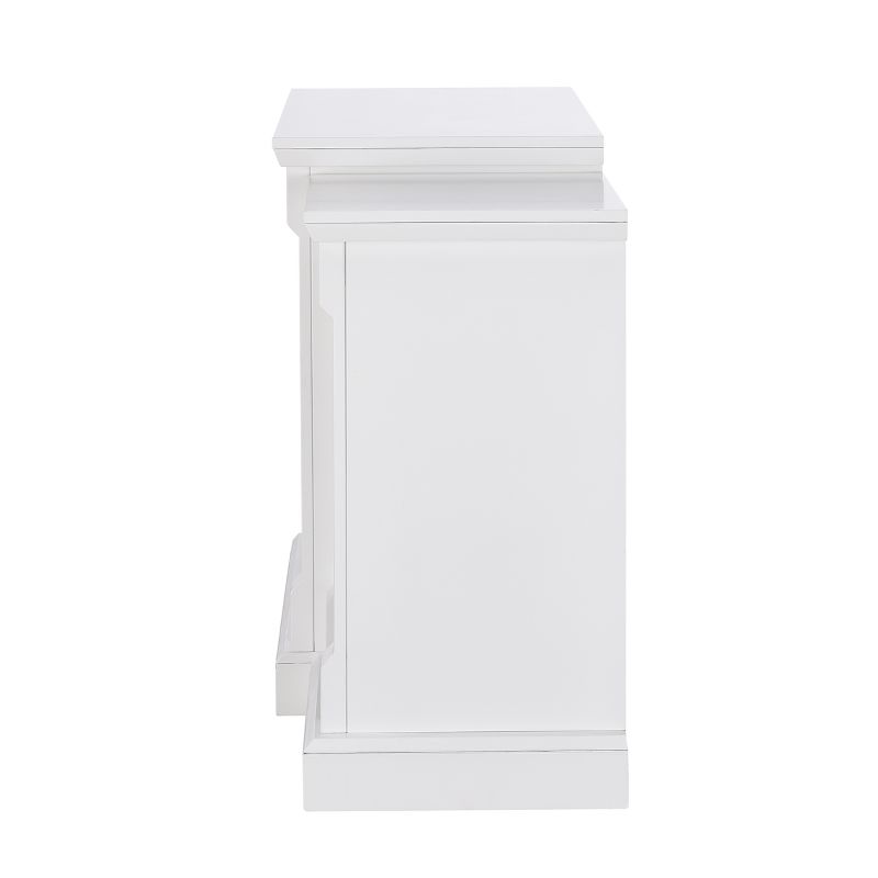 Aiden Lane Gilman Simulated Stone Electric Indoor Fireplace With Bookcases