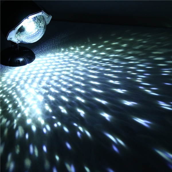 8W Snow Falling Moving Remote Control LED Projector Stage Light Christmas Outddor Garden Party Lamp  EU Plug