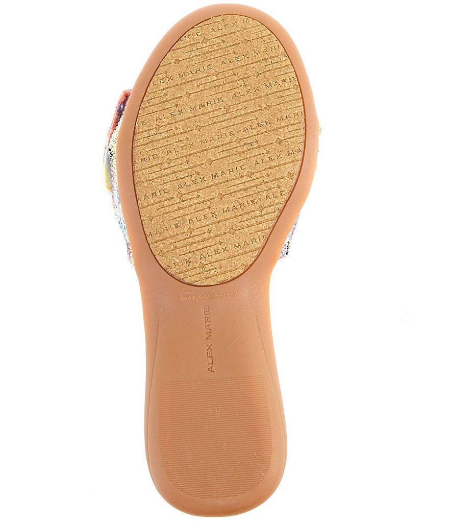 Alex Marie Hamala Rhinestone Knotted Slide Sandals
