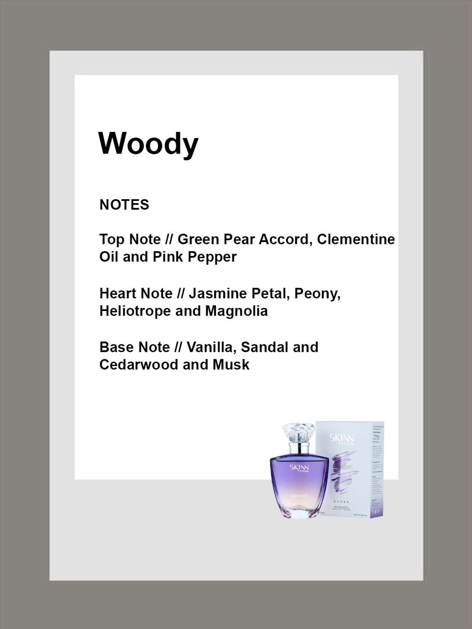 Skinn by Titan Sheer Eau de Parfum - 100 ml