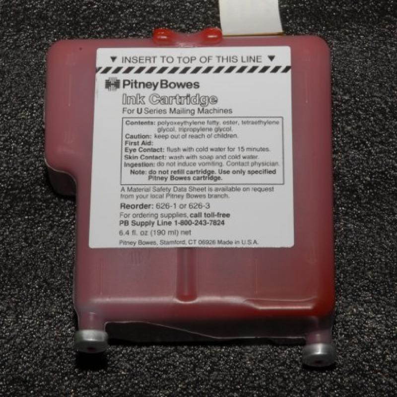 Pitney Bowes Ink Cartridge for U series mailing machines 626-1 6.4 oz
