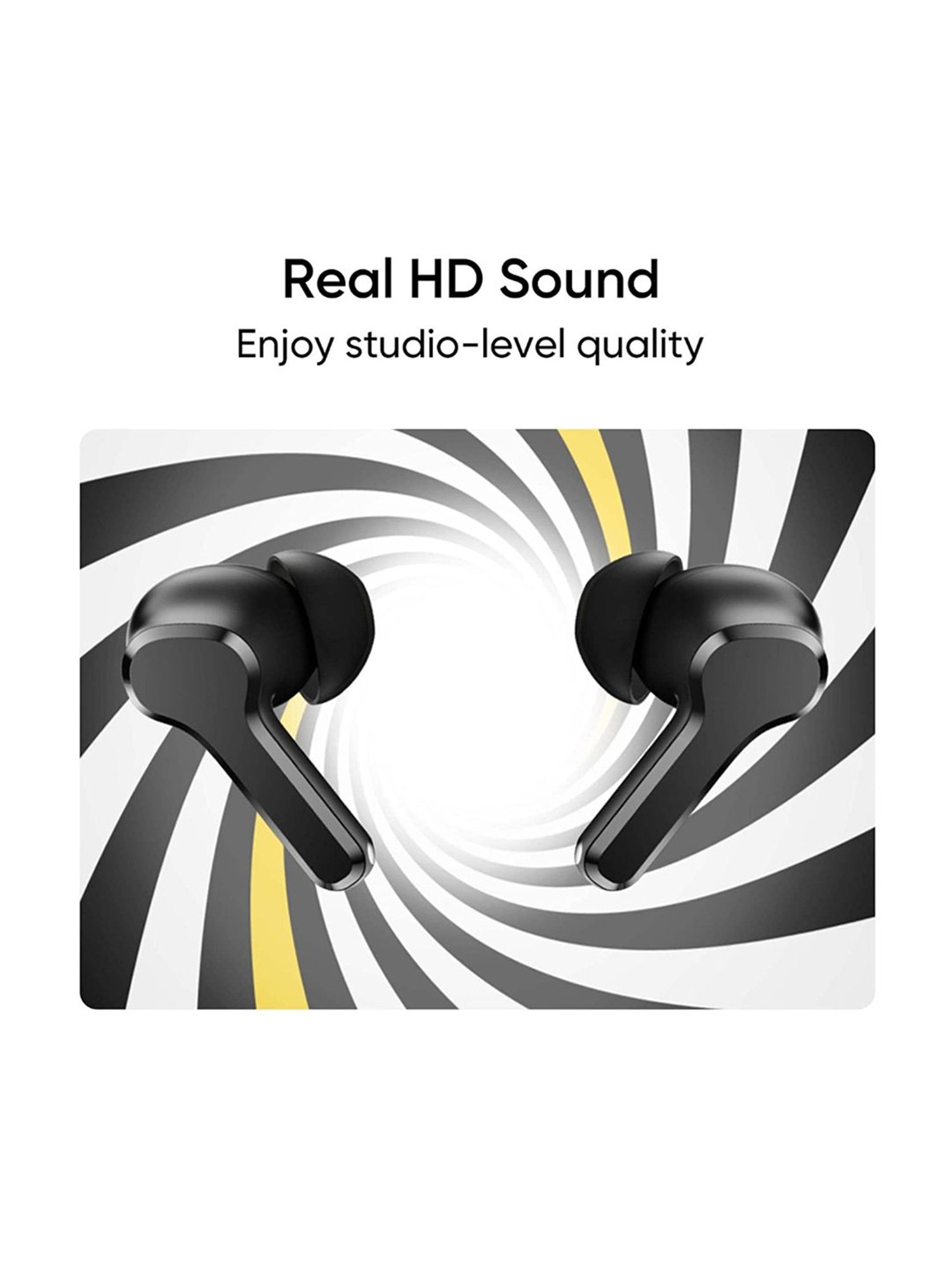 Realme TechLife Buds T100 In Ear Bluetooth Earbuds with AI ENC & 28H Playback (White, True Wireless)