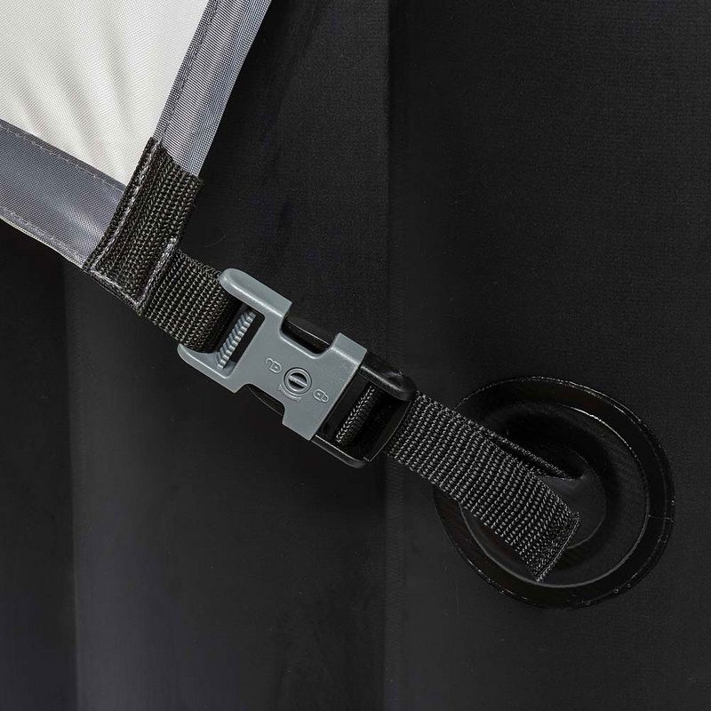 CleverSpa 8045 Small Windproof Sun Shade Canopy Accessory for 4 Person Round Inflatable Hot Tub Spas (Canopy Only)