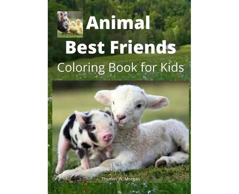 Animal Best Friends Coloring Book for Kids - by  Thomas W Morgan (Hardcover)