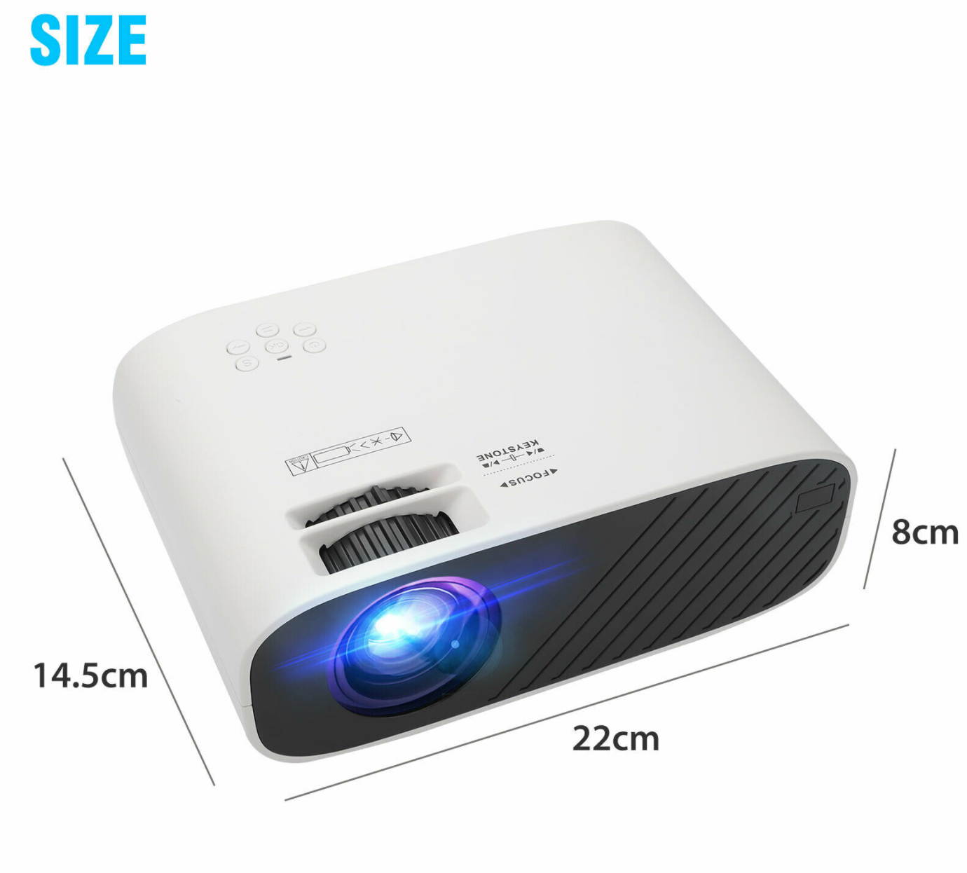 Full HD 1080P LED Smart Home Theater Projector 7000Lumen 3D Video HDMI Dustproof