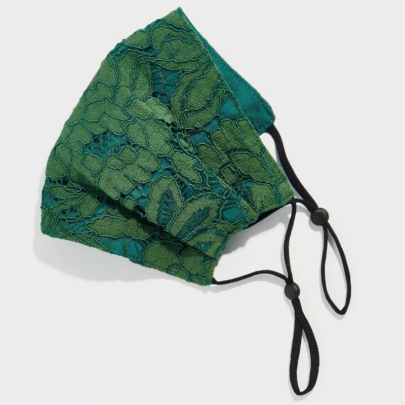 SUGARFIX by BaubleBar Women's 3pk Adjustable Lacy Fabric Face Mask