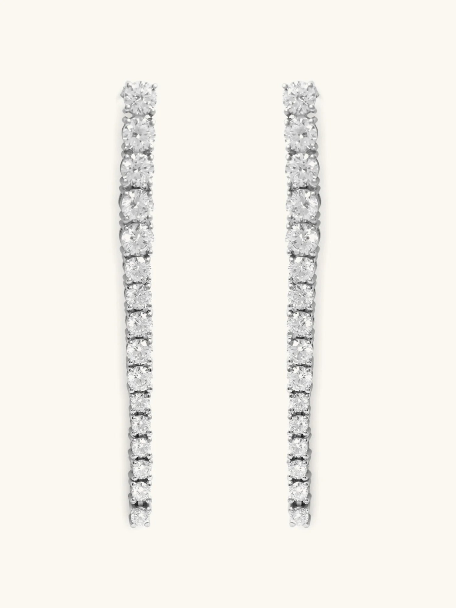 Mabel 92.5 Sterling Silver Tennis String Dangler Earrings for Women