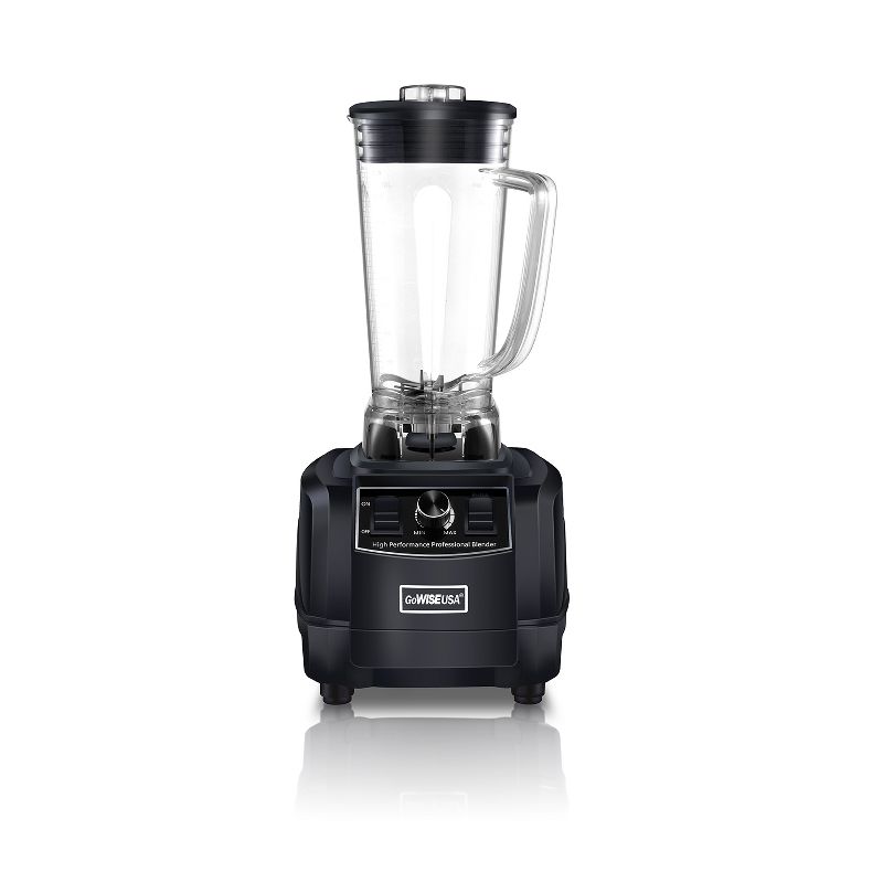 GoWise USA GW22503 Streamline Performance Professional Blender with Recipe Book, Black
