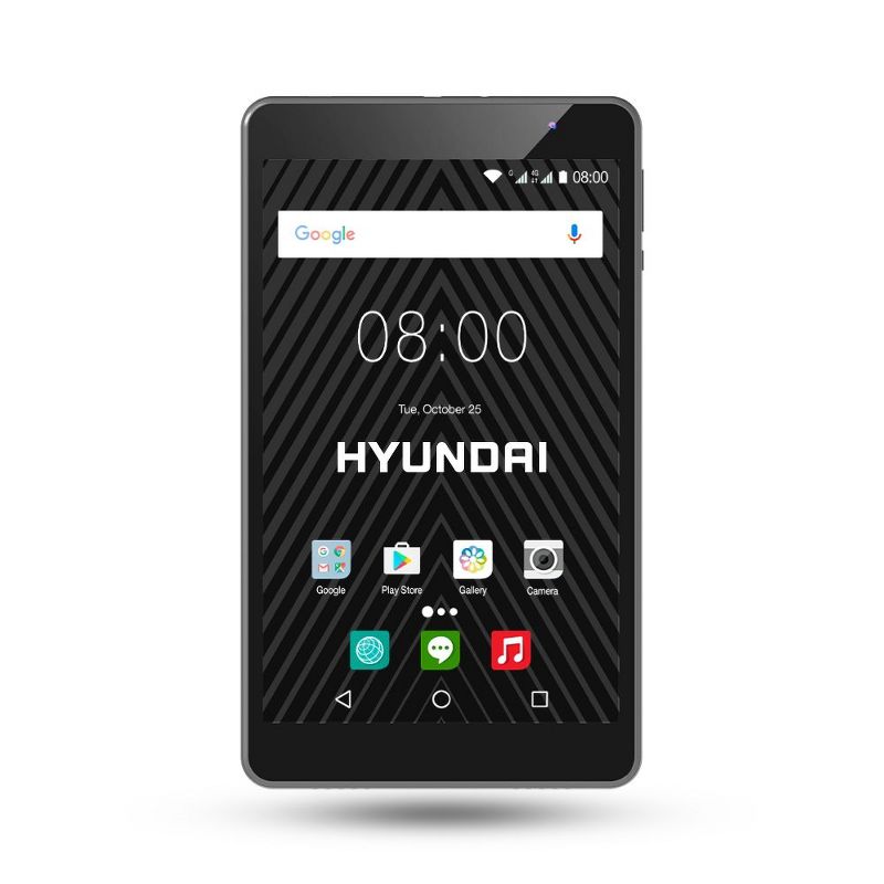 Hyundai Koral 8W2 8" Tablet HD IPS, RK3326, 2GB, 16GB, Wifi, Silver, Android 9.0 Pie