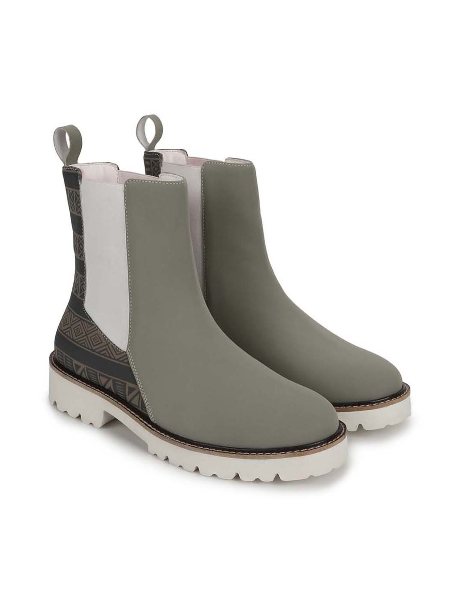 Yoho Women's Olive Chelsea Boots