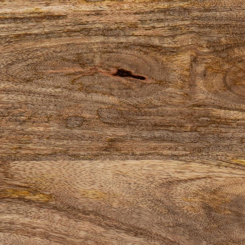 Bewill Square Side Table with Brass Accents Natural/Brass - Aiden Lane