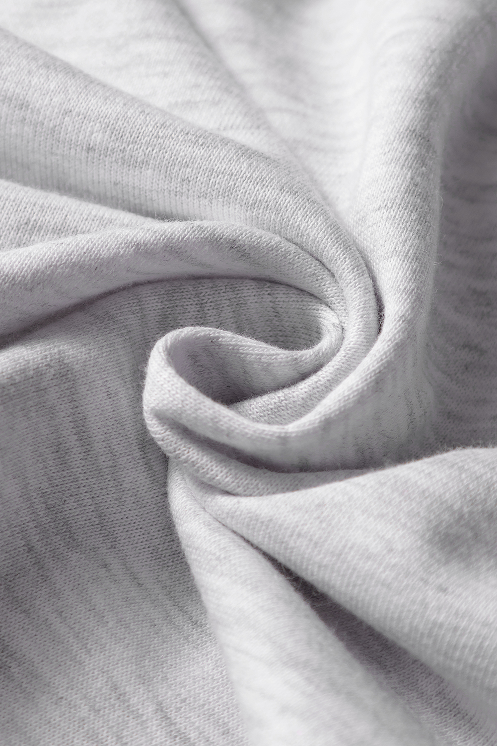 Light Grey French Terry Drawstring Mini Skort with Pockets