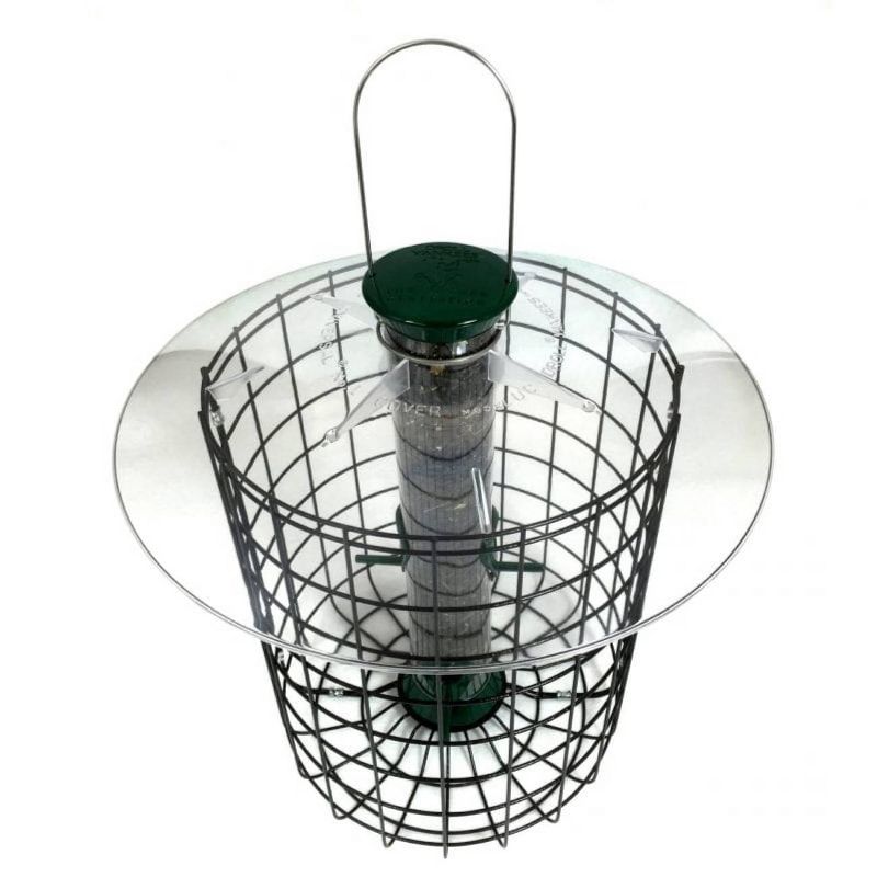 Droll Yankees Sunflower Squirrel Proof Domed Cage Bird Feeder - Green