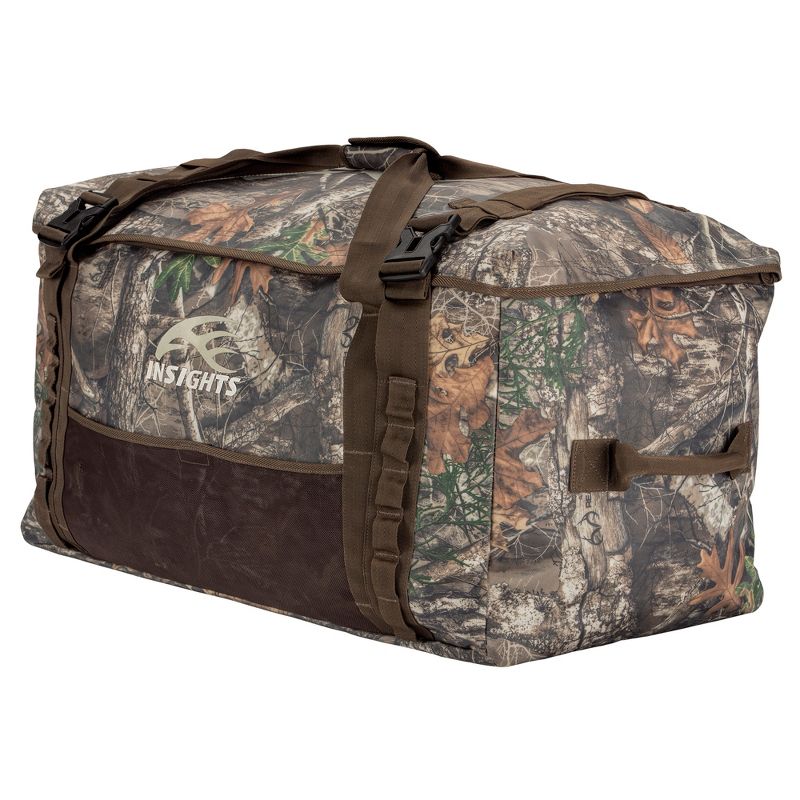 Insights Hunting The Traveler XXL Ultimate Outdoor Camping/Hunting Gear Duffel Carry Bag, Realtree Edge Camouflage