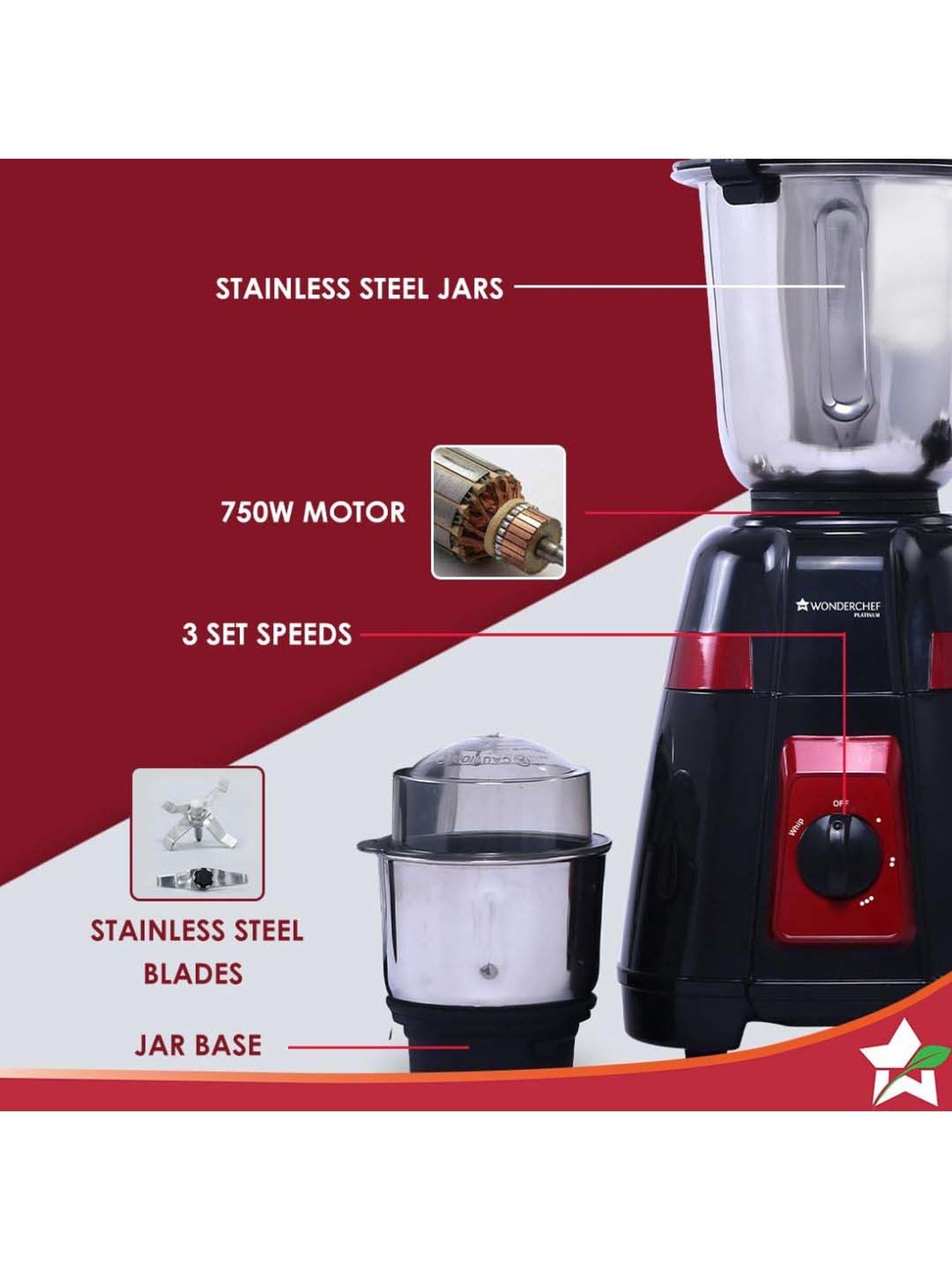 BLACK+DECKER BXCJ0101IN Citrus Juicer 30 Watt 1L (White)