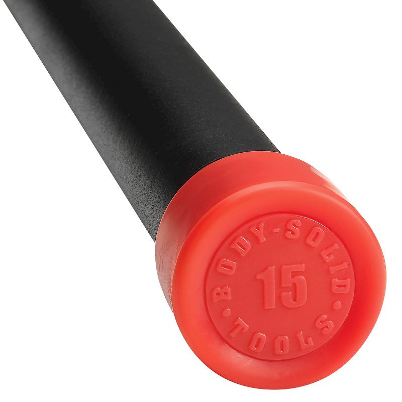 Body-Solid Tools Fitness Bar - Red 15lbs