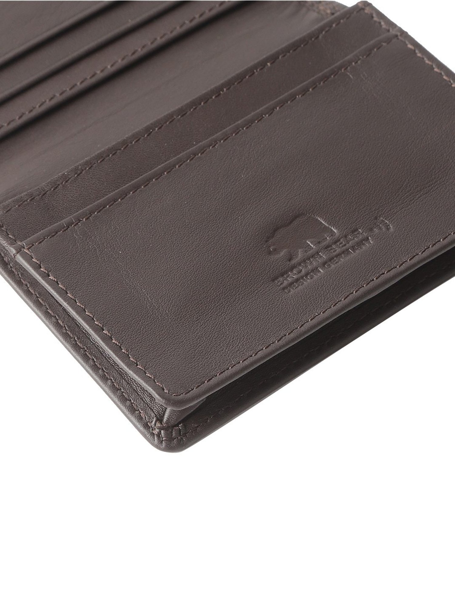 Brown Bear Brown Casual Leather Rfid Card Holder for Men