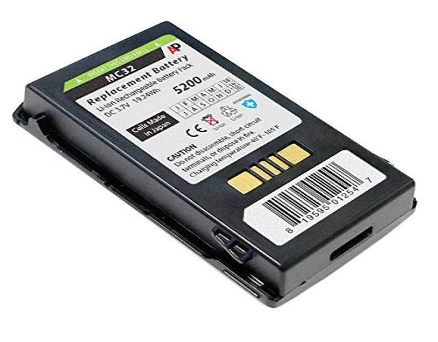 Extended Capacity Replacement Battery for Motorola MC3200 Scanner. 5200 mAh.