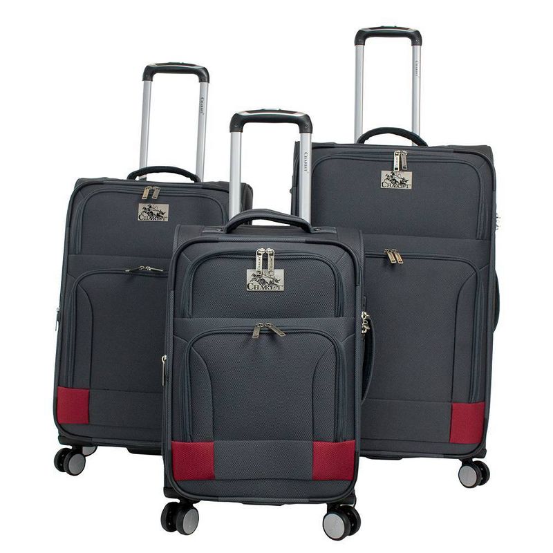 Chariot Travelware Naples 3pc Luggage Set - Gray