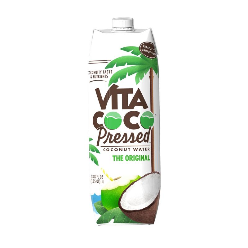 Vita Coco Coconut Water with Pressed Coconut - 33.8 fl oz Carton