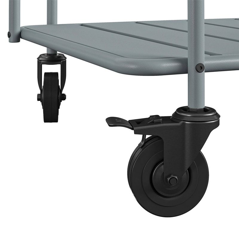 Slat Top Serving Cart - Gray - Apollo Outdoor