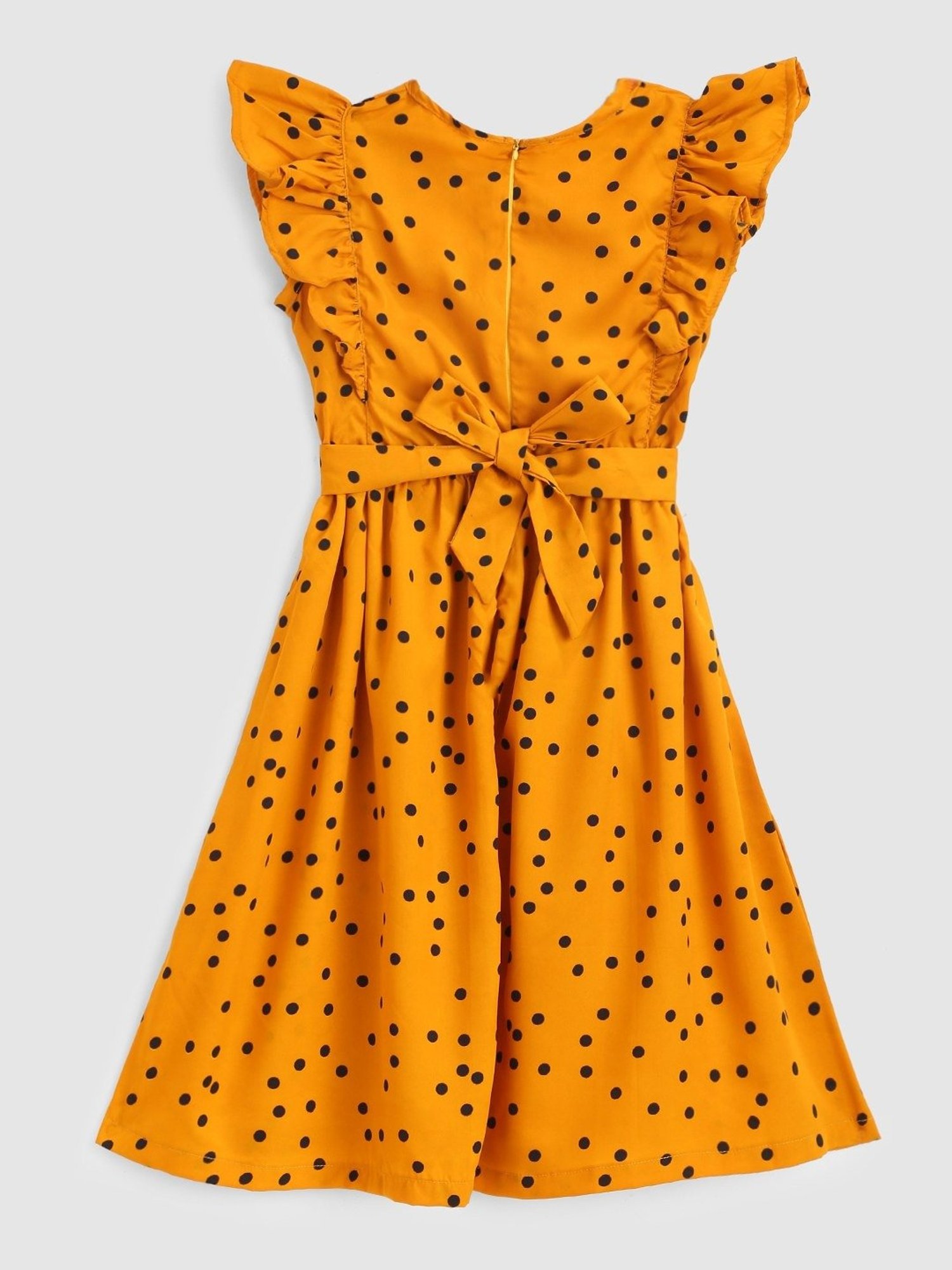 Kids Craft Mustard Printed Dress