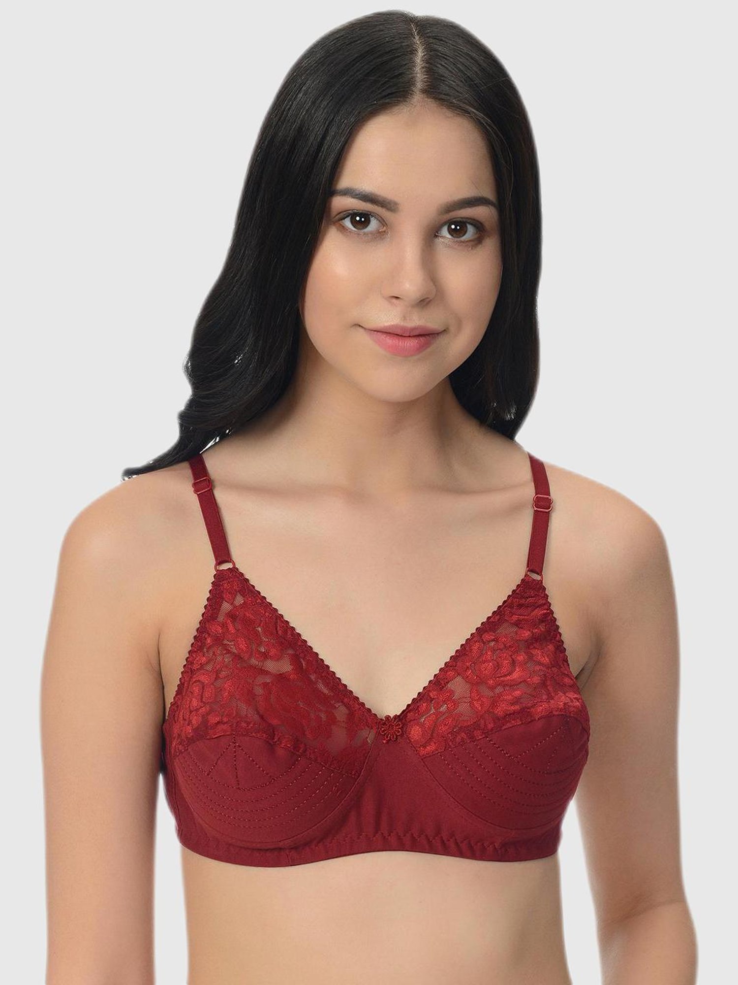 Mod & Shy Multi Lace Print Bra Set