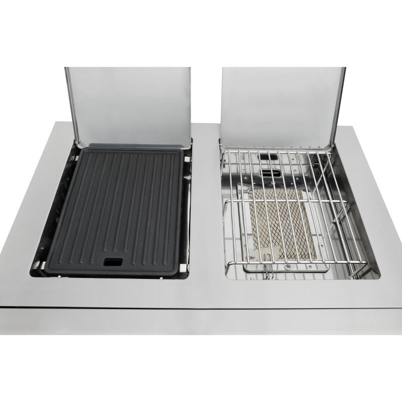 Kenmore PG-OK005 Cooking Station with Right Side Sear Burner and Left Side Burner with Griddle