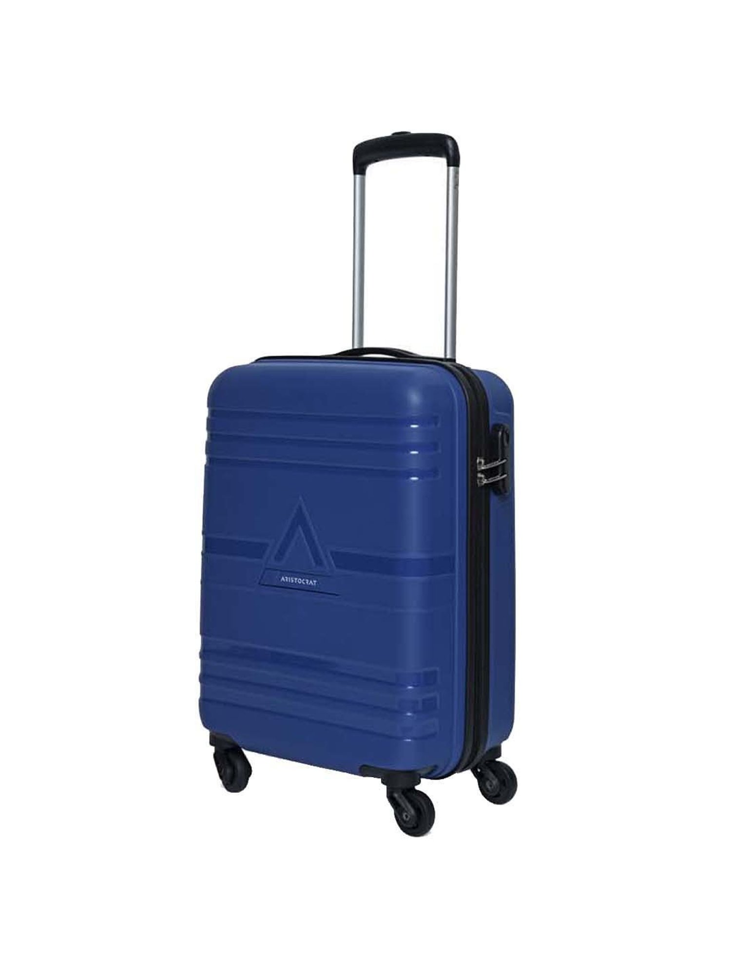 Aristocrat Electric Blue Small Hard Cabin Trolley - 37 cm