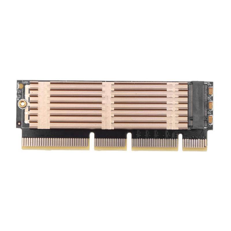 1U 2U Server NVMe NGFF Key M SSD M.2 NGFF to PCI-E 16x Adapter Extender Card with Heat Radiator for Windows7/8 / 10 / Linux