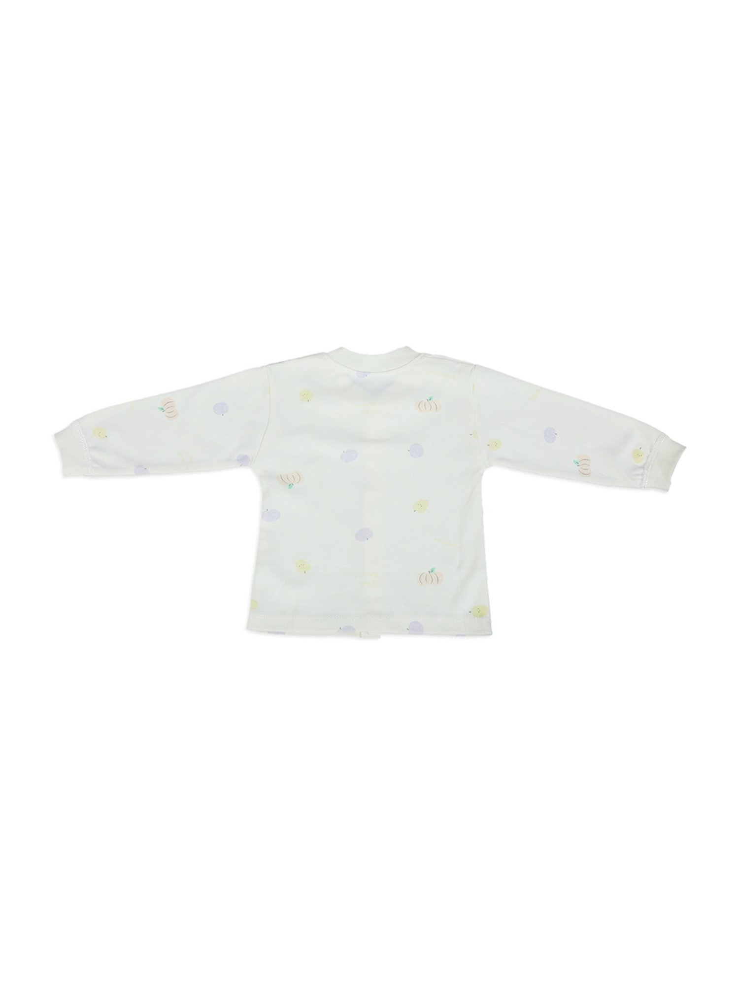 Baby Moo Boys Yellow Cotton Printed Full Sleeves Shirt Set