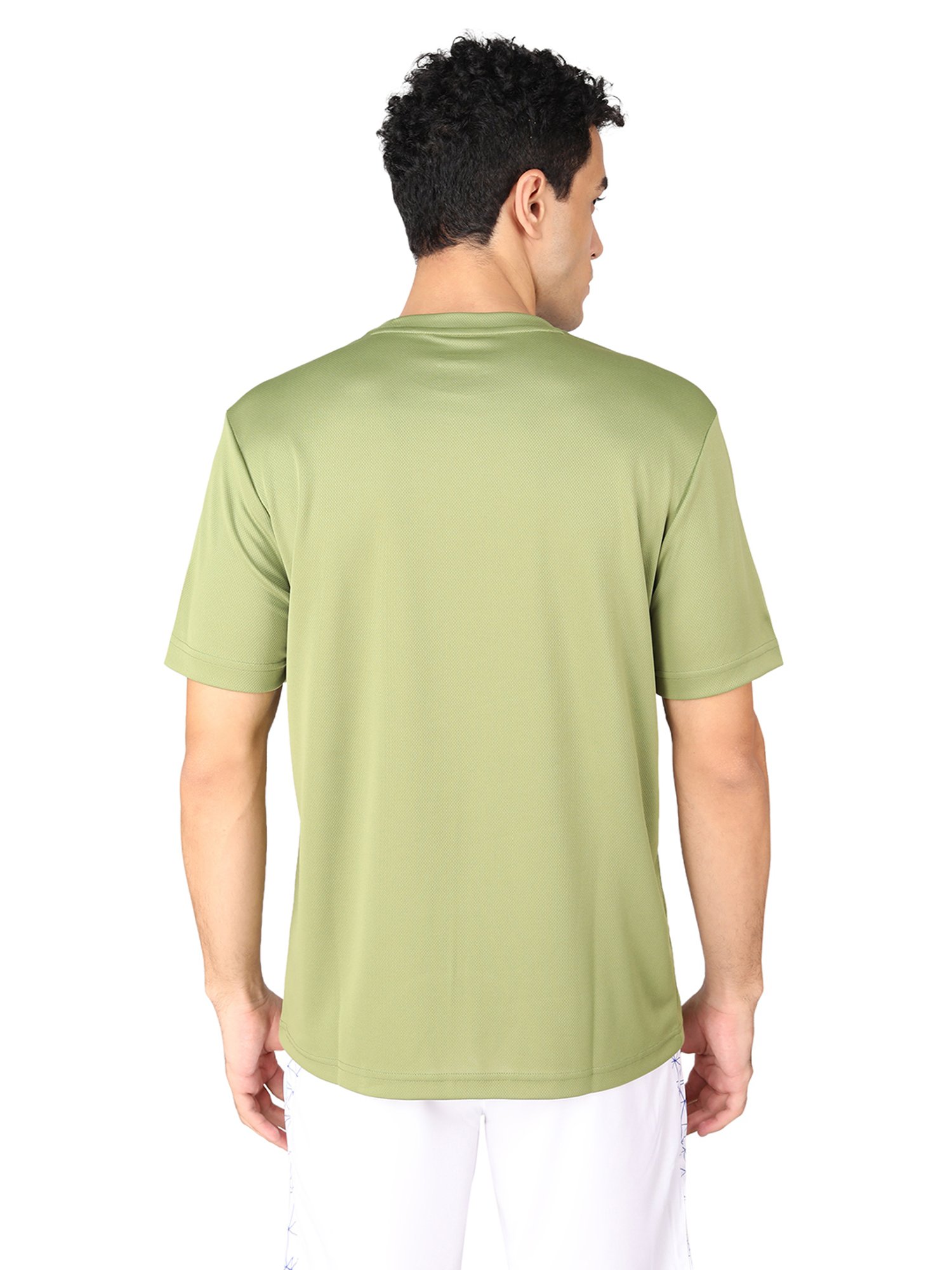 Yonex Calliste Green Regular Fit Graphic Print Badminton T-Shirt