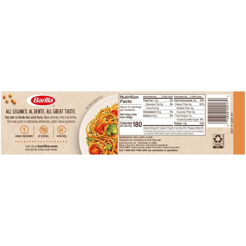 Barilla Red Lentil Spaghetti - 8.8oz